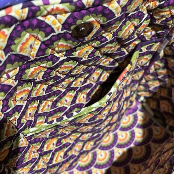 Vera Bradley Retired Plum Crazy Shoulder Bag Tote - Picture 5 of 10